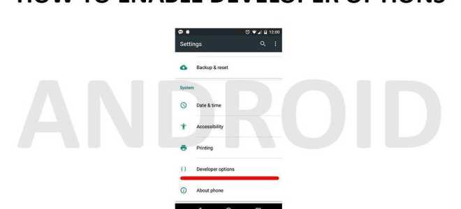 Как включить «Параметры разработчика» на телефонах и устройствах Android