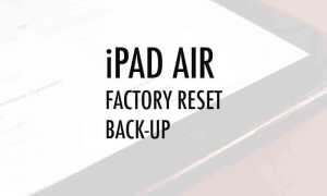 iOS 8 — сброс настроек и резервное копирование на iPad Air & Mini