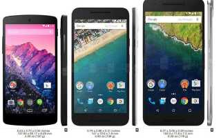 Google Nexus 5X и Nexus 6P Сравнение полных технических характеристик