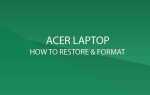 Восстановление и форматирование ноутбука Acer Laptop до заводских настроек