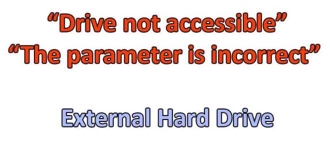 Решение — диск недоступен  Неверный параметр  Внешний жесткий диск