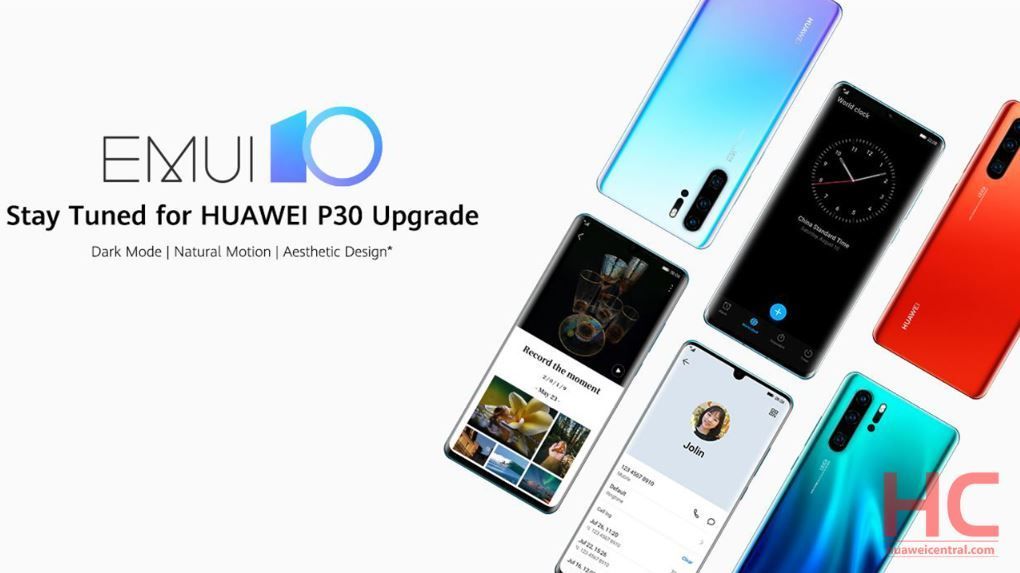 Открыта бета-версия EMUI 10 для серии Huawei P30