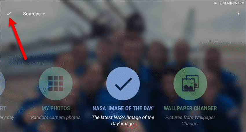 Значок НАСА проверен