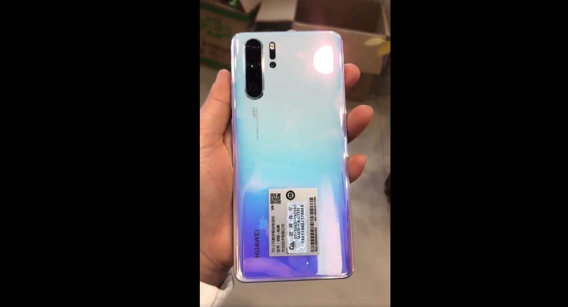 Вот's the hands-on video of the Huawei P30 Pro 