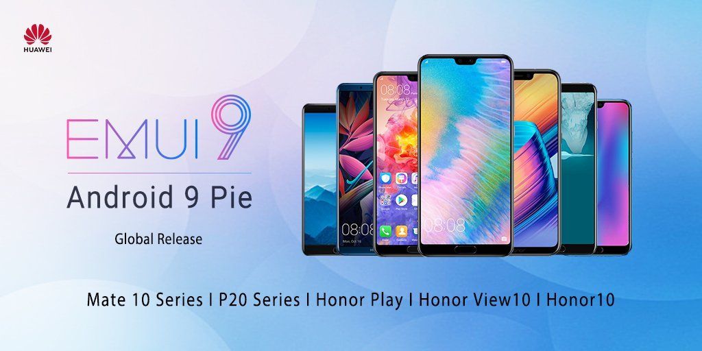 Huawei Mate 10/10 Pro, P20 / P20 Pro и Honor 10 / View 10 / Play с обновлением EMUI 9 в Европе