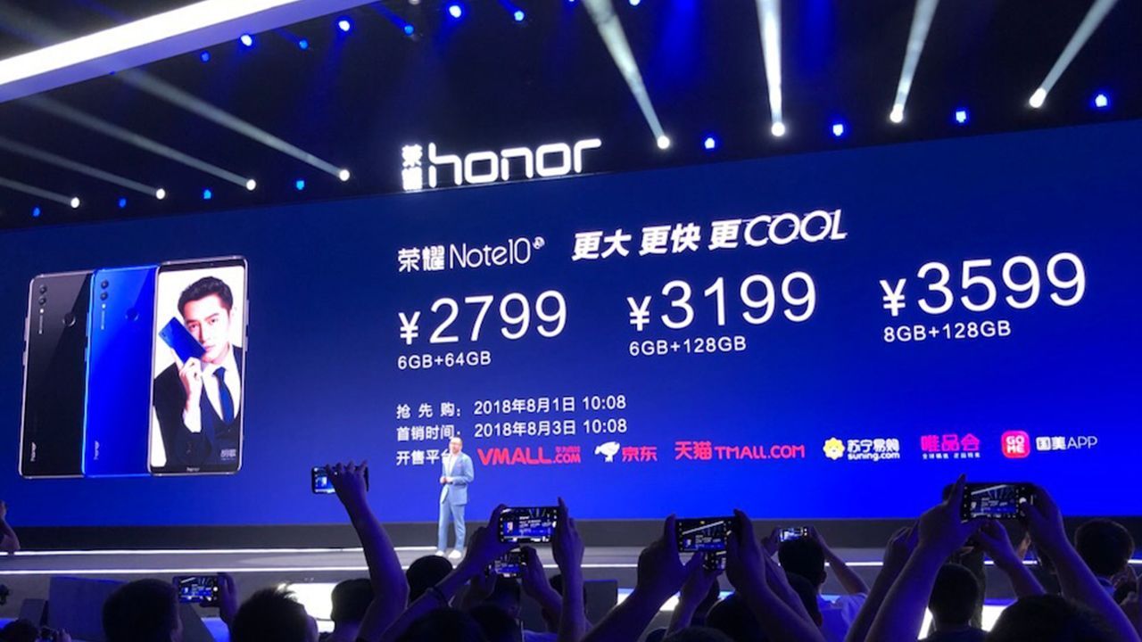 Honor официально представила Note 10, оснащенный графическими процессорами Turbo, CPU Turbo и жидкостным охлаждением