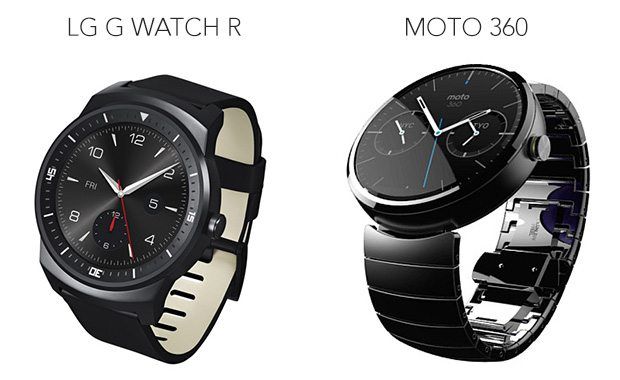 Сравнивая Moto 360 и LG G Watch R
