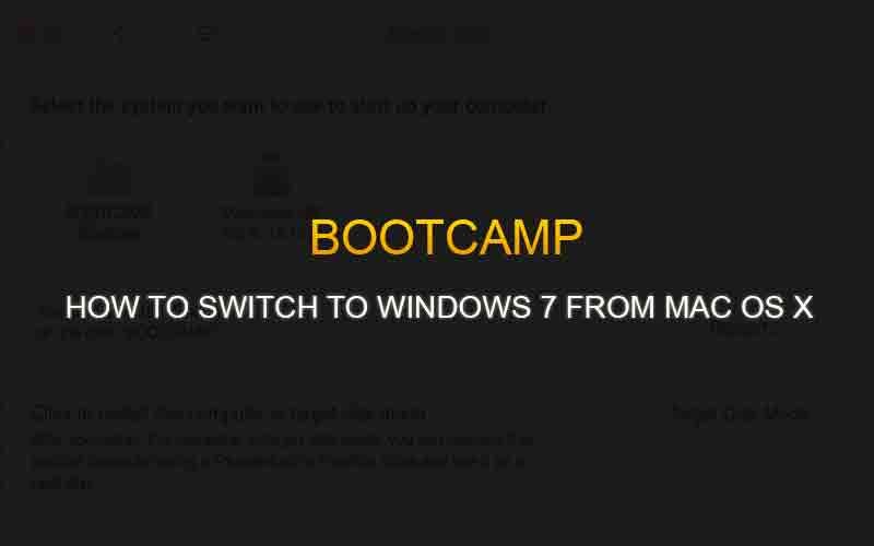 Mac Bootcamp - переход с Windows на Mac OS X