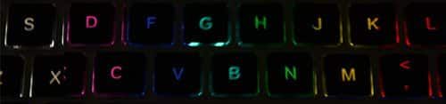 ZAGGkeys PROplus цвета клавиш с подсветкой