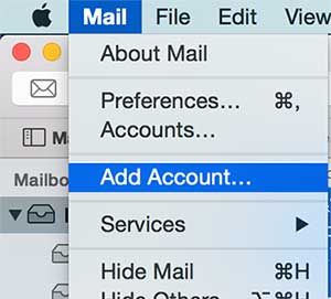 настройка учетной записи Gmail для Mac Yosemite Mail (Macbook Pro & Air)