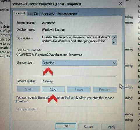 отключить автоматическое обновление Windows 10 включить и выключить