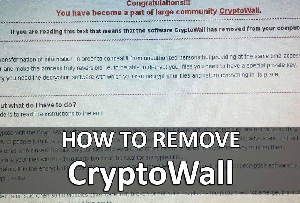 Решение: Как удалить CryptoWall и восстановить файлы в Windows 10, 8, 7, Vista, XP