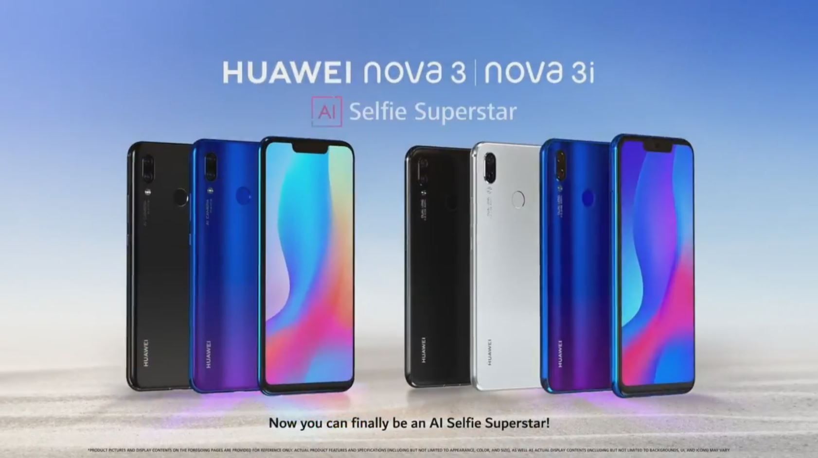 Huawei Nova 3 и Nova 3i будут запущены в Индии и ОАЭ 26 июля
