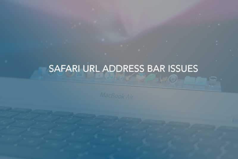 Адресная строка Safari URL-адреса Проблемы после обновления до Mac OS X El Capitan (перепутано? Не увидите?)