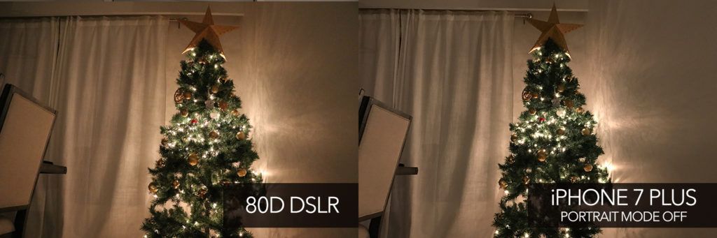 Тест iPhone 7 плюс против DSLR 80D изображения