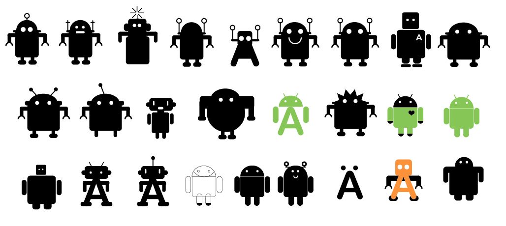 подходы дизайна логотипа Android