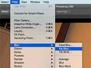 как сделать размытые края в Photoshop CS6 (Focus Blur)