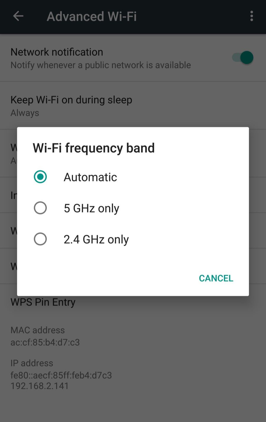Полосы Wi-Fi