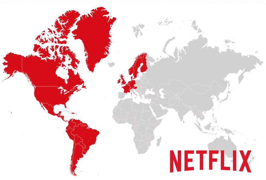страны где доступен netflix