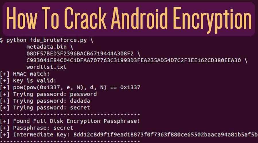 взломать Android шифрование