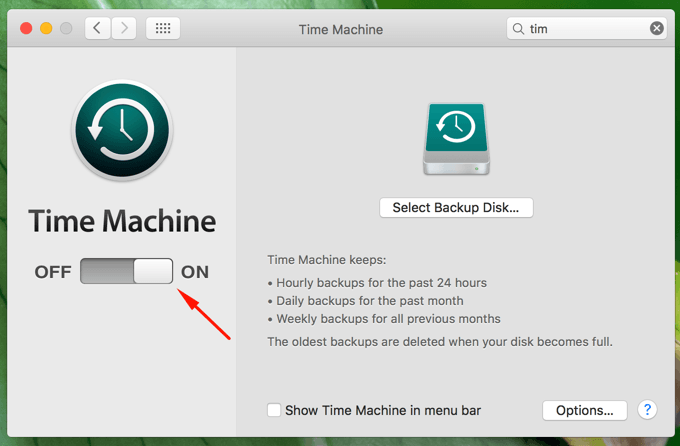 Как настроить резервное копирование Time Machine в Mac OS X