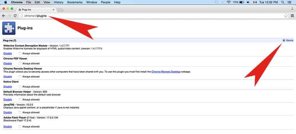 как отключить pepflashplayer.dll в Chrome