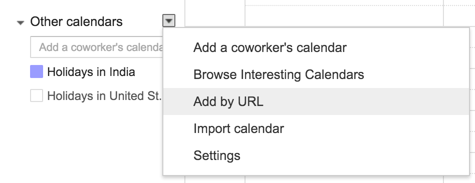 Календарь Google Добавить общедоступный календарь