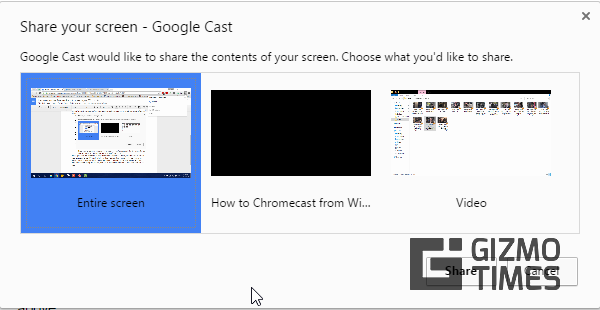 Кастинг экрана в Chromecast