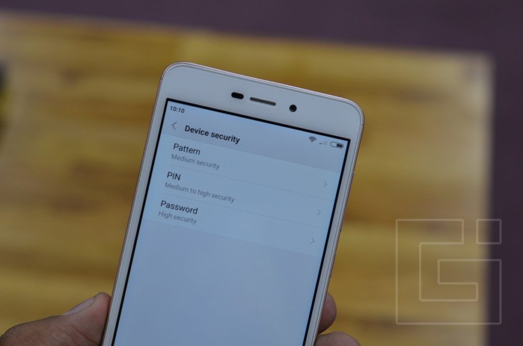 Xiaomi Redmi 4A Советы Вариант безопасности