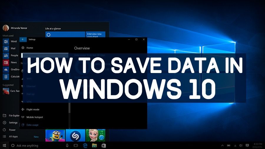как сохранить данные в windows 10