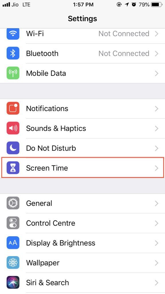 Время экрана в iOS 12