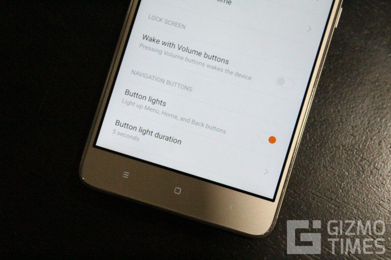 Подсветка кнопок навигации Xiaomi Redmi Note 3