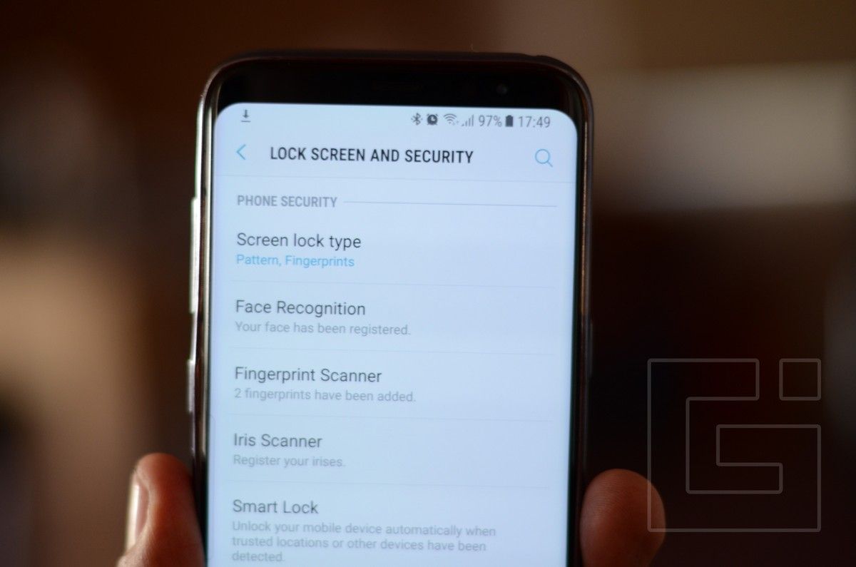 Samsung Galaxy S8 Блокировка экрана