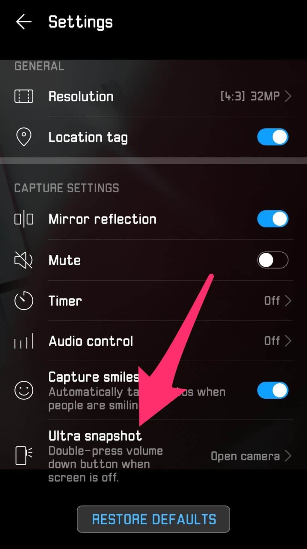 Сочетание камер Huawei P30