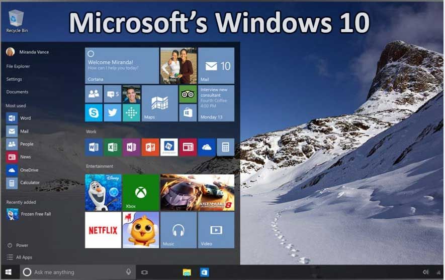 Microsoft анонсирует Windows 10 - бесплатное обновление с Windows 8 и Windows 7