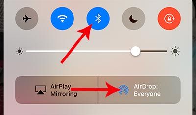 использовать AirDrop на MacBook и iPhone