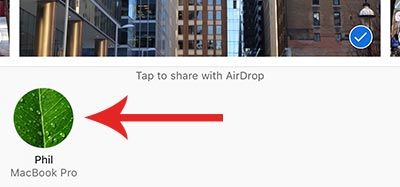 использовать AirDrop на MacBook и iPhone