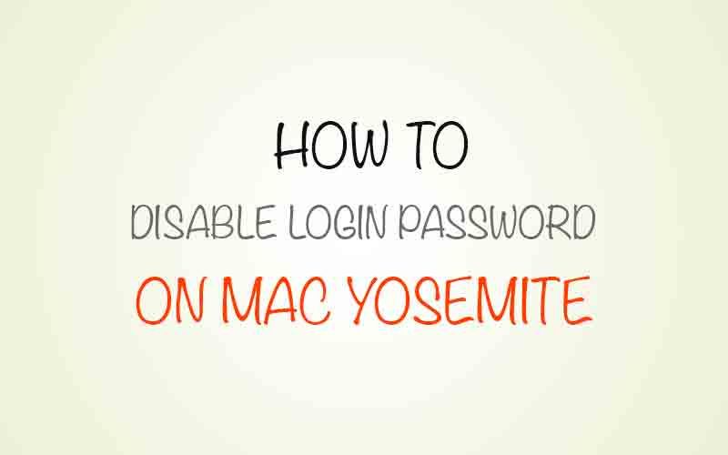 Отключение пароля входа в систему на Macbook Pro OS X Yosemite