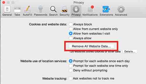 Сброс Safari 8 в OS X Yosemite (MacBook) Очистка кеша и даты