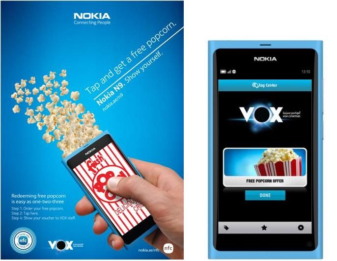 Nokia N9 and VOX NFC Campaign in Dubai