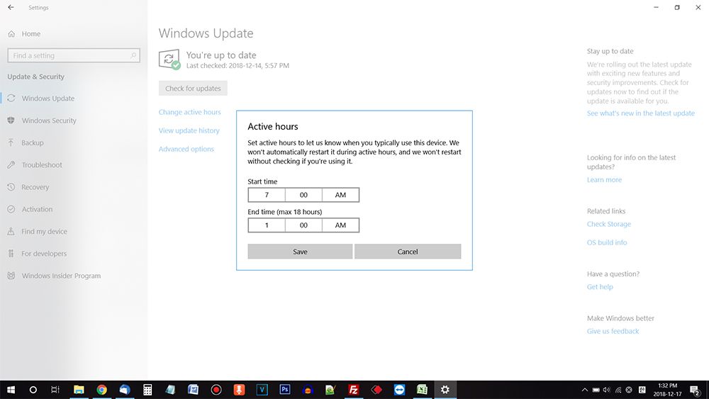 избежать перезагрузки обновления Windows 10