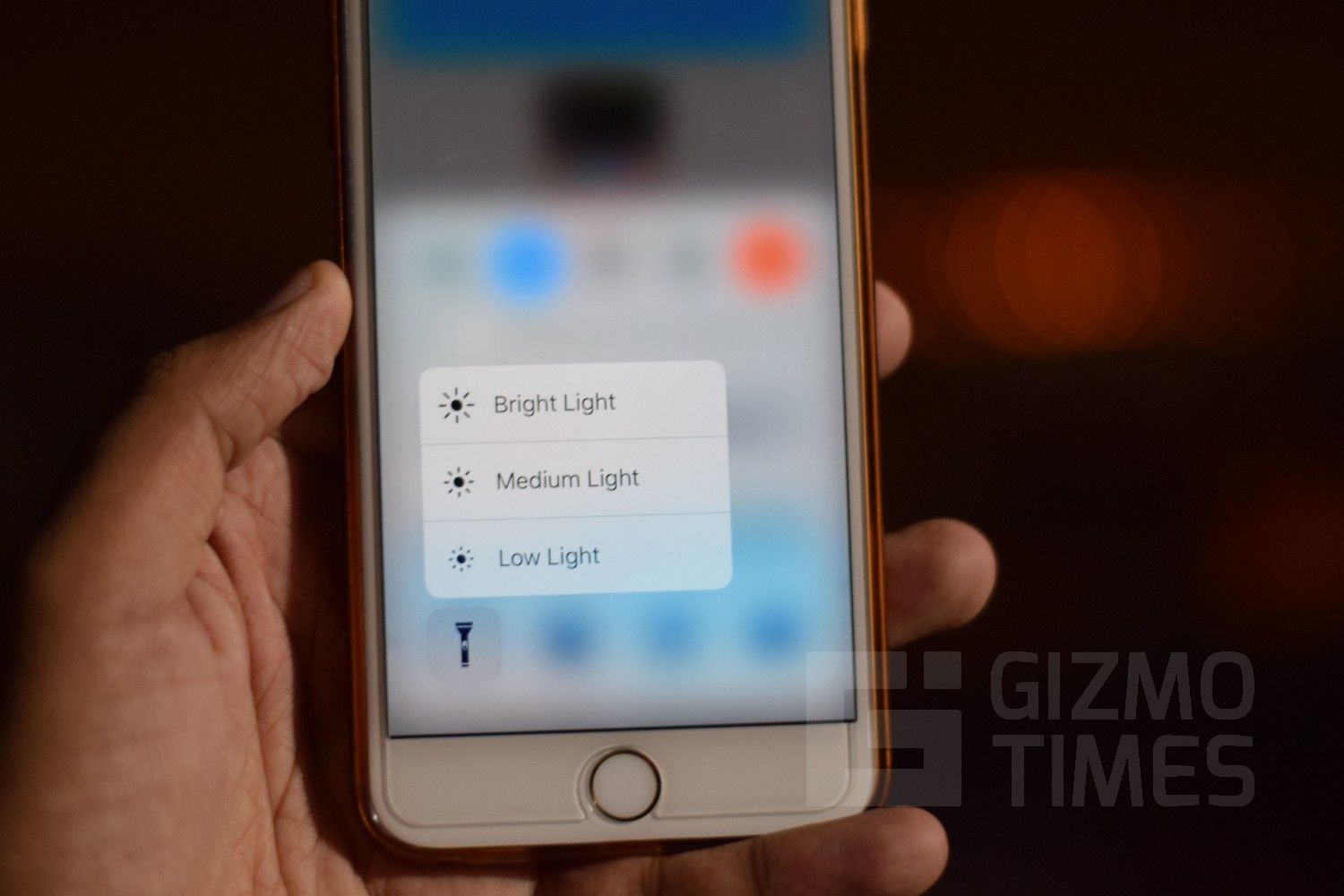 Как изменить интенсивность фонарика на iOS 10 в iPhone