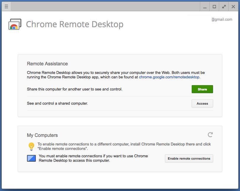 Chrome Remote Desktop 2