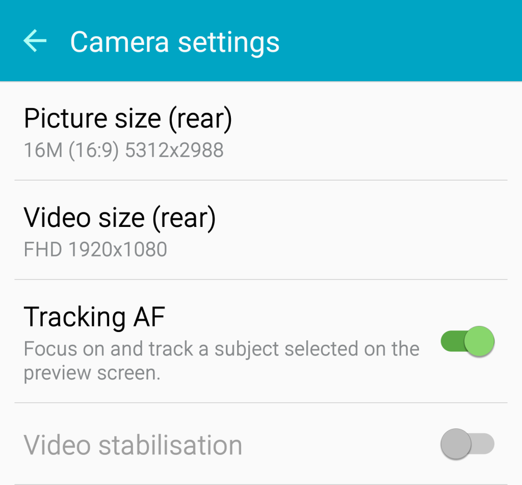 Galaxy S6 Focus Отслеживание