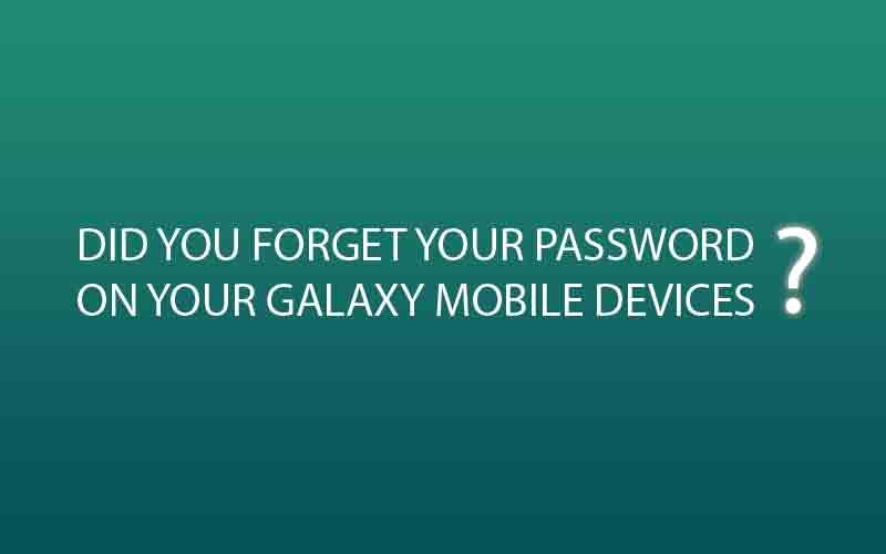 Сброс забытого пароля на Galaxy S3, S4, S5, S6
