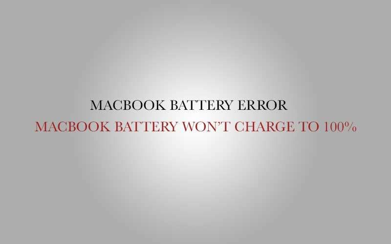 Аккумулятор Macbook не заряжается до 100% (Исправлено! Решено!)