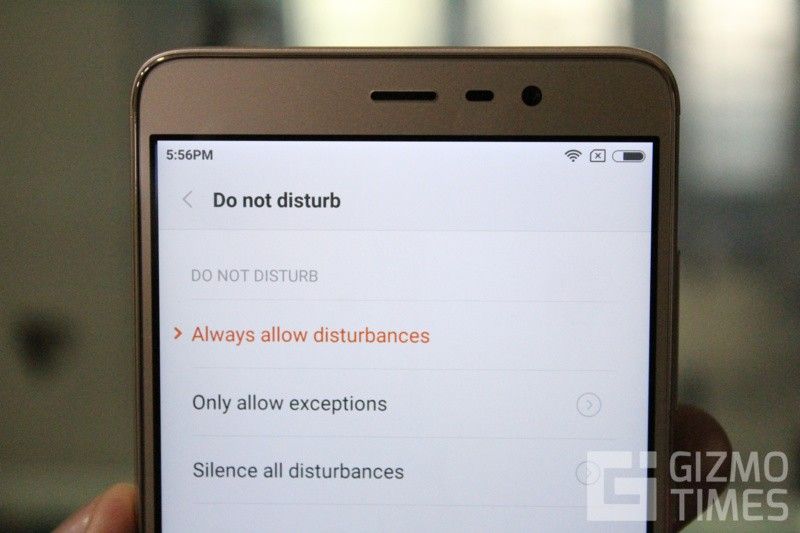 Xiaomi Redmi Note 3 Не беспокоить режим