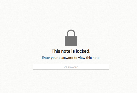 Как использовать защиту паролем для заметок в OS X 10.11.4 El Capitan