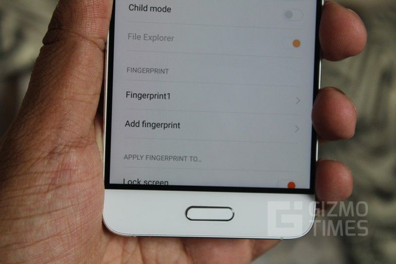 Xiaomi Mi 5 Отпечаток пальца Добавить отпечаток пальца