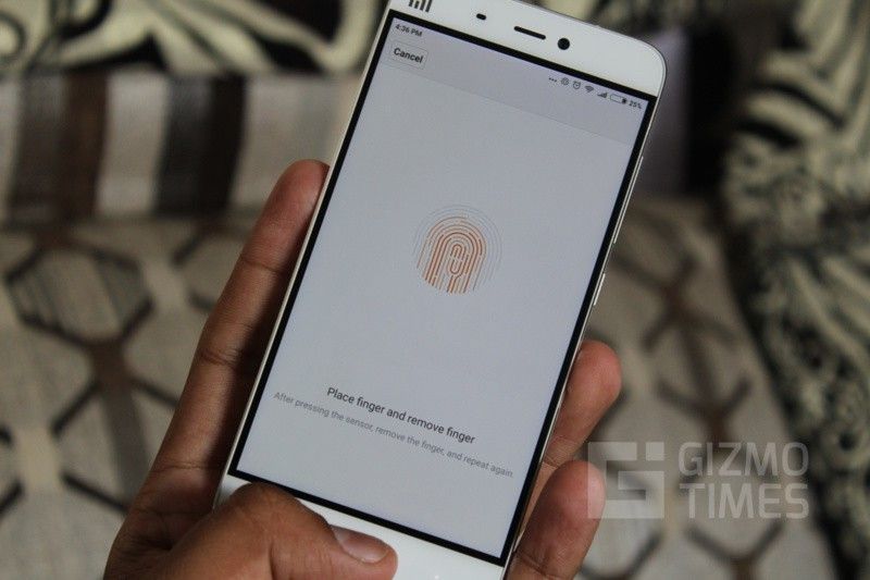 Xiaomi Mi 5 Регистрация отпечатков пальцев